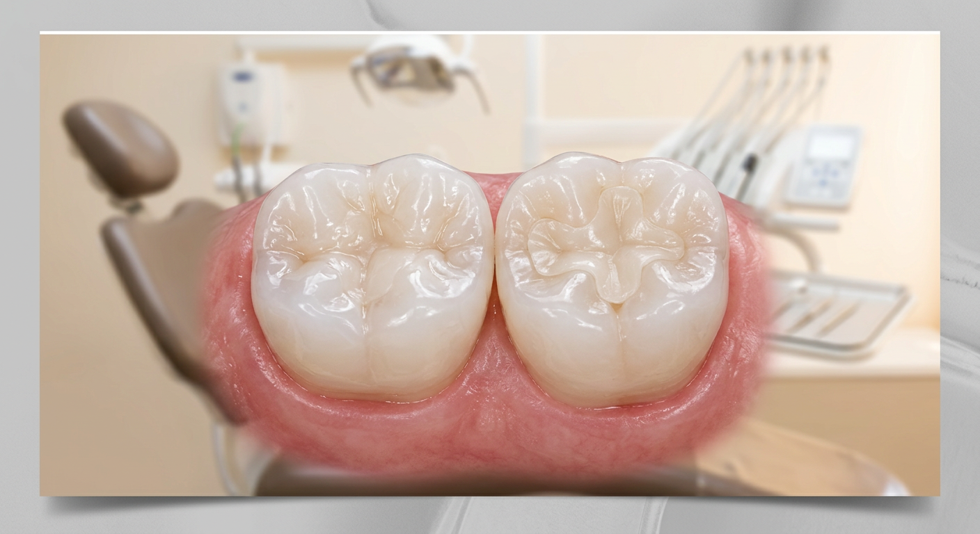 ダイレクトボンディングとセラミックインレーの比較イメージ